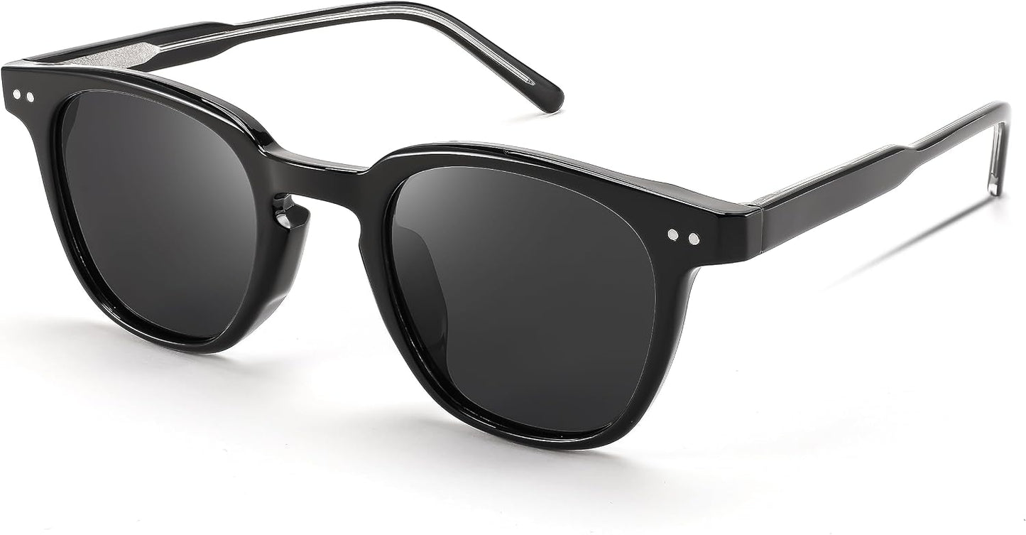 商品图片 2 | B0CCPBD9GS | FEISEDY Classic Polarized Sunglasses Retro Round Sunglasses for Women Men Trendy Shades B0002