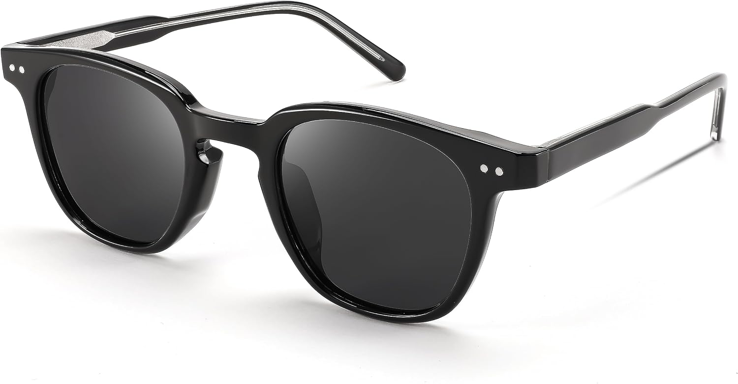 商品图片 2 | B0CCPBD9GS | FEISEDY Classic Polarized Sunglasses Retro Round Sunglasses for Women Men Trendy Shades B0002