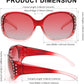 商品图片 34 | B0GRVLVZYS | FEISEDY Women's Polarized Wrap-Around Fit Over Sunglasses with Rhinestones, Anti-Glare Driving Sun Glasses B0362