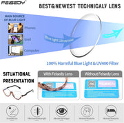 ÉÌƷͼƬ 20 | B0CJFLY9C9 | FEISEDY Reading Glasses for Women Fashion Half Frame Cat Eye Glasses Anti Glare Eyeglasses B0067