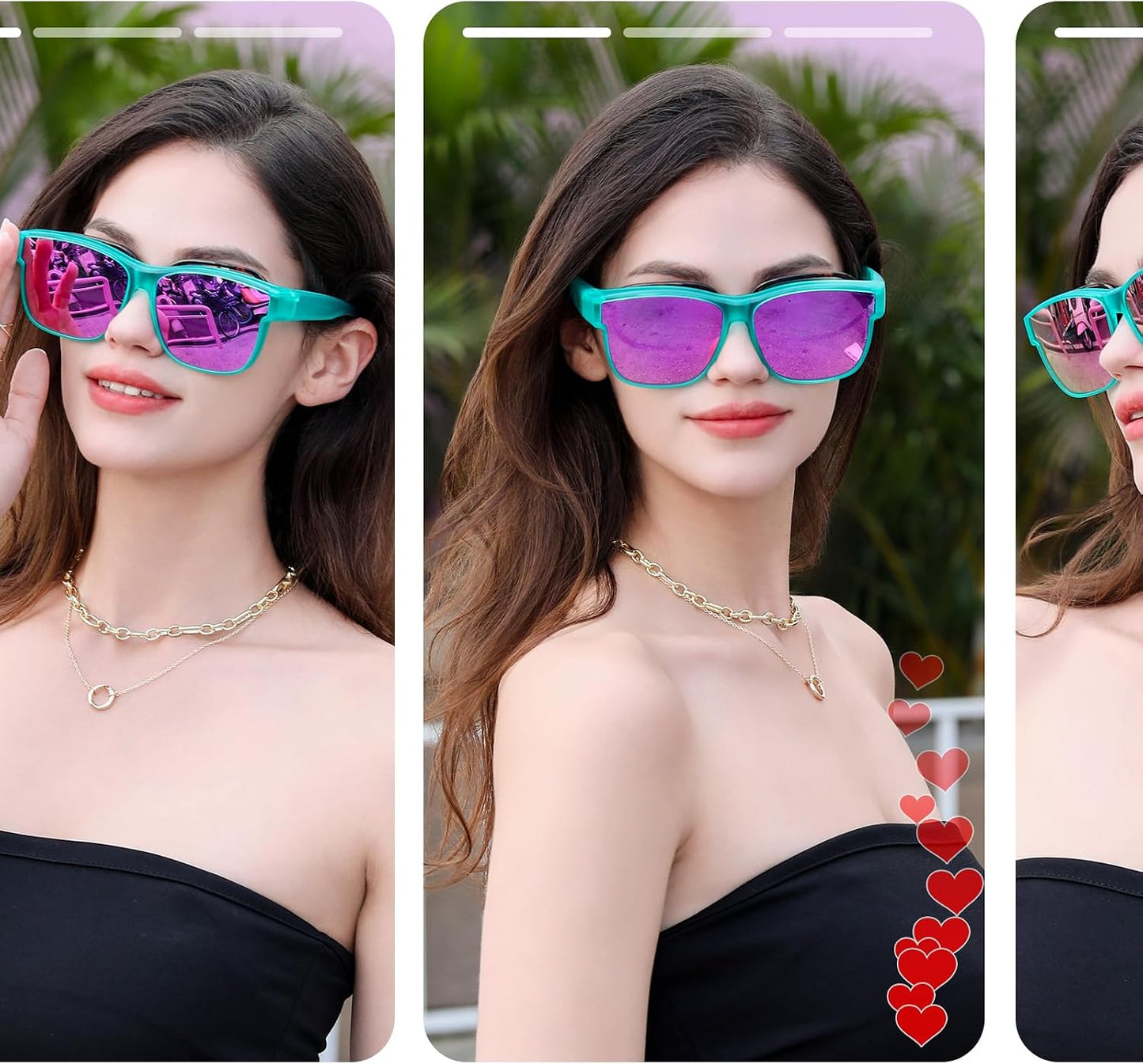 商品图片 19 | B0GQH1CMTJ | FEISEDY Fit Over Glasses Polarized Sunglasses Oversized Square UV400 B0250