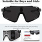 商品图片 52 | B0D6XZ67Q2 | FEISEDY Kids Teens Baseball Polarized Sunglasses Lightweight Frame UV400 Sports Cycling Shades for Boys Girls B0190