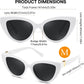 商品图片 30 | B0GVF3CZ9N | FEISEDY Cat eye Sunglasses Polarized and Retro Stylish for Women Men B0428 | UV400 Protection, for Driving Fishing Beach Travel and Party, Metal Accents, Versatile Styling