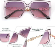 ÉÌƷͼƬ 32 | B08HVPGJW5 | FEISEDY Sunglasses Womens Trendy, Oversized Square Shades, Pearl Inlay Cat Eye Frame UV400 Protection B2625
