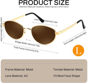 ÉÌƷͼƬ 40 | B0GVDQNHD2 | FEISEDY Oval Metal Sunglasses for Women and Men, Classic UV400 Protection Shades Retro Trendy Driving Fishing Eyewear B0430