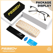 ÉÌƷͼƬ 7 | B0FKT9PDRD | FEISEDY Retro Semi Rimless Blue Light Glasses for Women Men B0438
