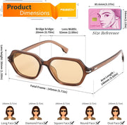 ÉÌƷͼƬ 13 | B0HJYQR9BW | FEISEDY Classic Square Sunglasses for Women Men, Retro Trendy Shades B0493