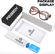 ÉÌƷͼƬ 32 | B0DSP9ZRGV | FEISEDY Retro Blue Light Glasses for Women Men, Thick Square Glasses Blue Light Blocking, Anti Glare Digital &Eyestrain B0278