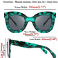商品图片 12 | B083TZVTXV | FEISEDY Retro Oversized Square Horn Sunglasses Semi Cat Eye Butterfly Glass Big Thick Bold Frame B2572