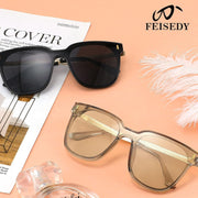 ÉÌƷͼƬ 13 | B09B3G7YTJ | FEISEDY Women Fashion Round Sunglasses Square Trendy Classic Chic Shades UV400 B2797