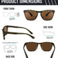 商品图片 7 | B0BMTM1T1B | FEISEDY Polarized Sunglasses for Men,Lightweight TR90 Square Frame,Sports Fishing Golf UV400 Protection B2998
