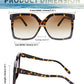 商品图片 6 | B095BFB4R9 | FEISEDY Oversize Square Frame Butterfly Sunglasses Simple Fashion Style Bent Legs Design Eyewear B2762