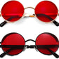 Black/Red + Gold/Red / 48 Millimeters | B0FPLRTT97 | FEISEDY Retro Gothic Steampunk Sunglasses For Men Women