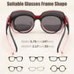 商品图片 11 | B0CPJ88KXS | FEISEDY Fit Over Glasses Sunglasses Polarized for Women Sunglasses Over Prescription Glasses Oversized UV Protection B1114