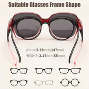 ÉÌƷͼƬ 11 | B0CPJ88KXS | FEISEDY Fit Over Glasses Sunglasses Polarized for Women Sunglasses Over Prescription Glasses Oversized UV Protection B1114