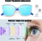 ÉÌƷͼƬ 81 | B0871BKMTN | FEISEDY Oversized Polarized Sunglasses - UV400 Protection, Square Fashion Sun Glasses for Outdoor & Daily B2600