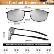 ÉÌƷͼƬ 60 | B07GSRV2H5 | FEISEDY Rectangle Polarized Square Sunglasses for Men Women B2444