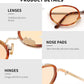 商品图片 26 | B0H2XM1HNJ | FEISEDY 90s Retro Oval Cat Eye Sunglasses UV400 Small Face B0450