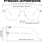 商品图片 12 | B0CY2LFJP7 | FEISEDY Blue Light Blocking Glasses Women Men Square Computer Lightweight Pilot Glasses Anti Eyestrain & UV Glare B0141