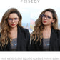商品图片 73 | B0C6ZZXZ3F | FEISEDY Blue Light Glasses for Women Men Oversized Pilot Lightweight B2866