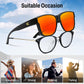 商品图片 5 | B0DK2W3XG7 | FEISEDY Polarized Sunglasses Fit Over Glasses Women, Fit over Glasses Sunglasses for Driving UV400 Protection B0250