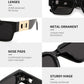 商品图片 5 | B0GD5FWDBC | FEISEDY Retro Trendy Rectangle Polarized Sunglasses for Women Men,Classic Narrow Square Sun Glasses B0314