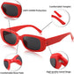 商品图片 5 | B09XM65NG6 | FEISEDY 2PACK Rectangle Retro Sunglasses 90s Chunky Small Cool Square Glasses B7039-F2