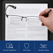商品图片 7 | B0HBWVWRX5 | FEISEDY Rectangle Blue Light Blocking Reading Glasses Half Frame B0462