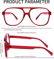 ÉÌƷͼƬ 11 | B09WZY6VWN | FEISEDY 70s Aviator Glasses Frame Blue Light Blocking Glasses Oversized Square Computer Glasses Women Men B2888