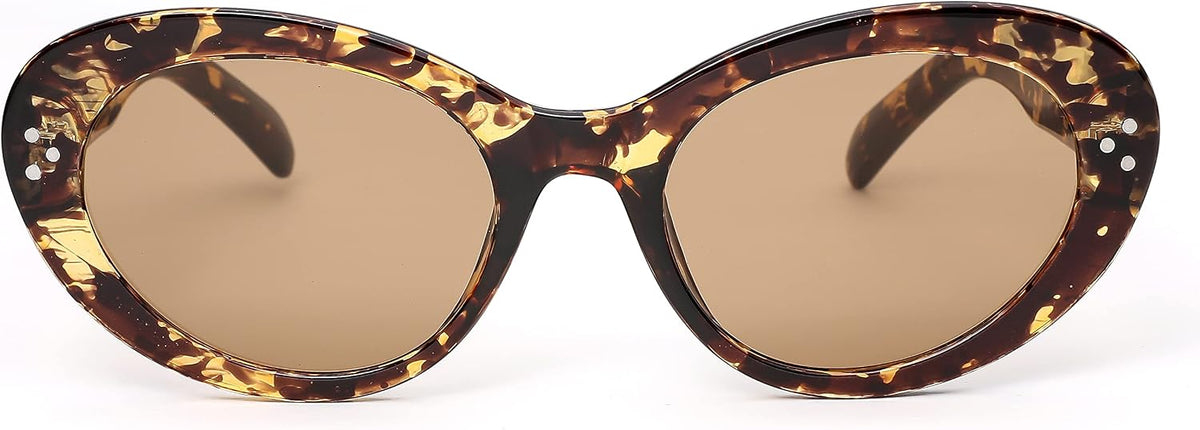 ÉÌƷͼƬ 9 | B0B2W7SH52 | FEISEDY Y2k Oval Sunglasses Womens Thick Bold Retro Clout Goggles Round Cateye Shades B2313