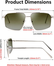ÉÌƷͼƬ 23 | B0GQY2S7JF | FEISEDY Vintage Polarized Aviator Sunglasses Men Women Classic American Gradient Lens UV400 Protection B0273
