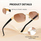 商品图片 6 | B0GY42ZV46 | FEISEDY Women and Men UV400 Protection Sunglasses, Polygon Square Metal Frame Retro Stylish Shades B0452