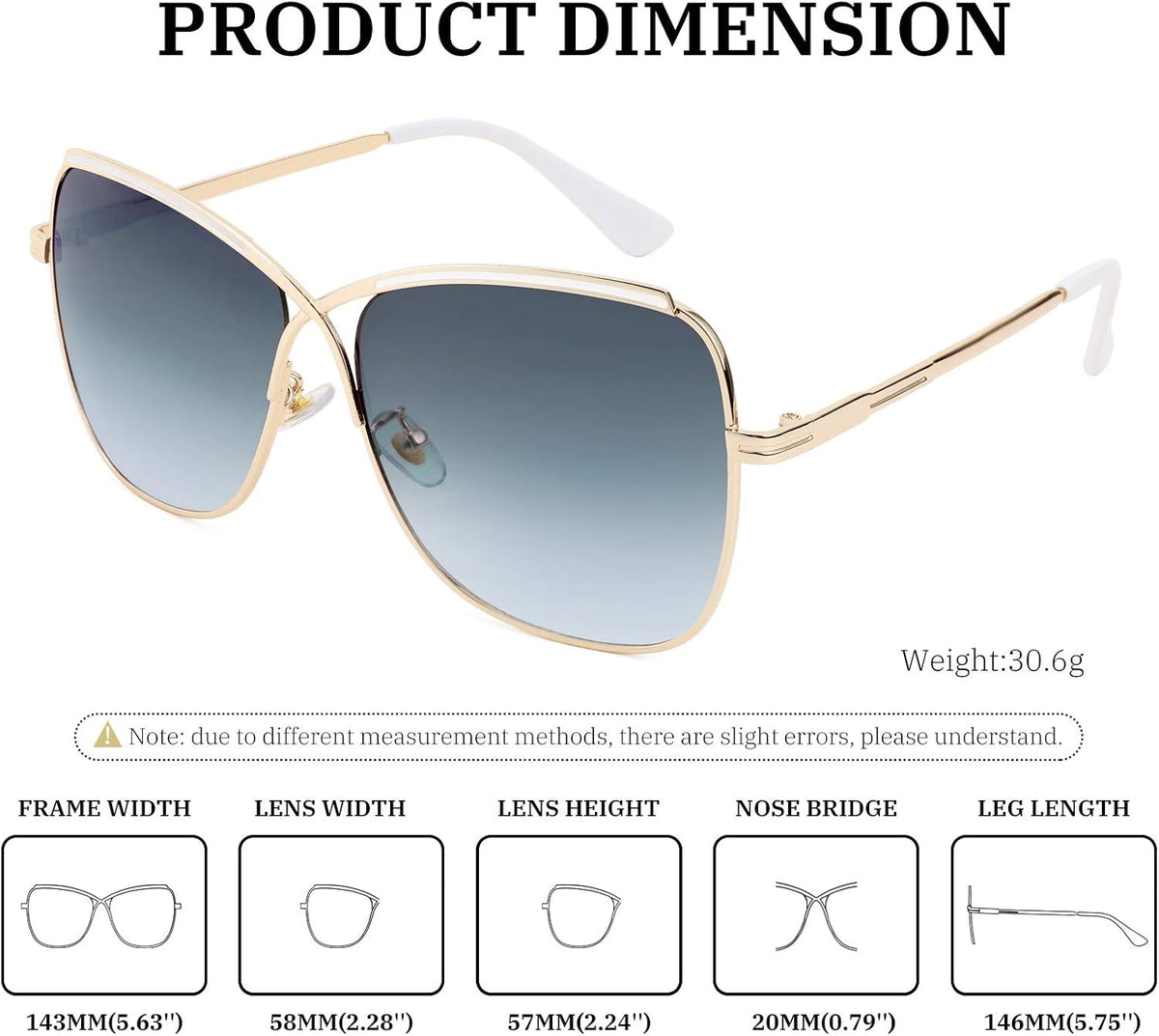 ÉÌƷͼƬ 21 | B08SJ7XN69 | FEISEDY Womens Cute Sunglasses Oversized Butterfly X Shape Design Cateye Lady Sunglasses B2738