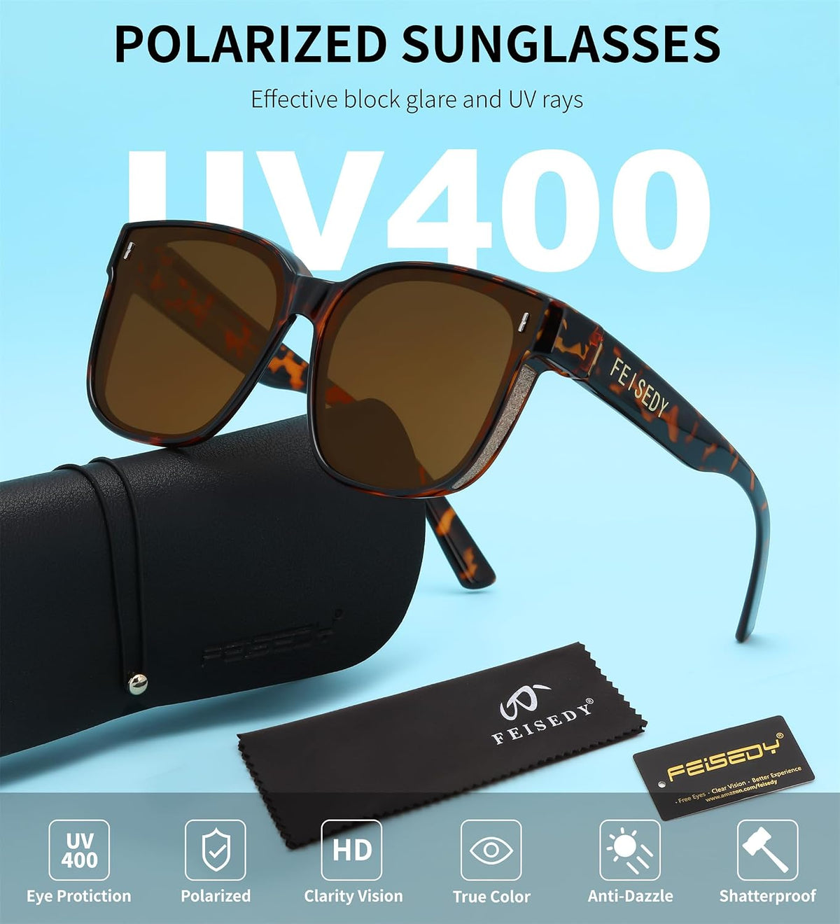 ÉÌƷͼƬ 79 | B0DS5D4WB4 | FEISEDY Sunglasses That Fit Over Glasses for Women Men UV400 B0269