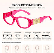 ÉÌƷͼƬ 28 | B0G34Q5S98 | FEISEDY Retro Trendy Narrow Blue Light Glasses for Women Men B0316