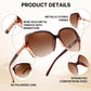 商品图片 11 | B0H8N95LQC | FEISEDY Retro Polarized Sunglasses for Women Chunky Square Frame B0464