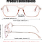 商品图片 14 | B0C65DXFMC | FEISEDY Retro Square Blue Light Blocking Reading Glasses for Women Men 70s Flat Aviator Glasses Anti-Fatigue Reader B2993
