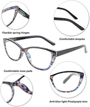 ÉÌƷͼƬ 3 | B08G4KF9KC | FEISEDY Progressive Multifocus Blue Light Blocking Reading Glasses No Line Multifocal Readers with Spring Hinge B2675