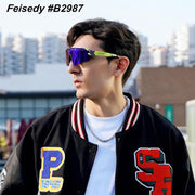 ÉÌƷͼƬ 17 | B0BQLPB8JV | FEISEDY Sports Sunglasses for Men and Women, UV400 Protection Outdoor Cycling Driving Fishing Glasses B2987