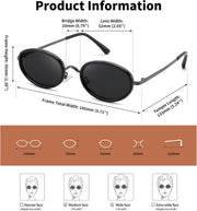 ÉÌƷͼƬ 6 | B0H2XM1HNJ | FEISEDY 90s Retro Oval Cat Eye Sunglasses UV400 Small Face B0450