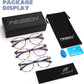 商品图片 7 | B0DG5P5J7C | FEISEDY 3 Pack Lightweight Square Blue Light Reading Glasses for Women Trendy Tortoise Clear Readers B0238