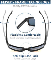 ÉÌƷͼƬ 13 | B09P11P3PC | FEISEDY Polarized Sports Sunglasses for Men Women, Classic Fishing Driving Cycling Goggles, UV400 Protection B2234