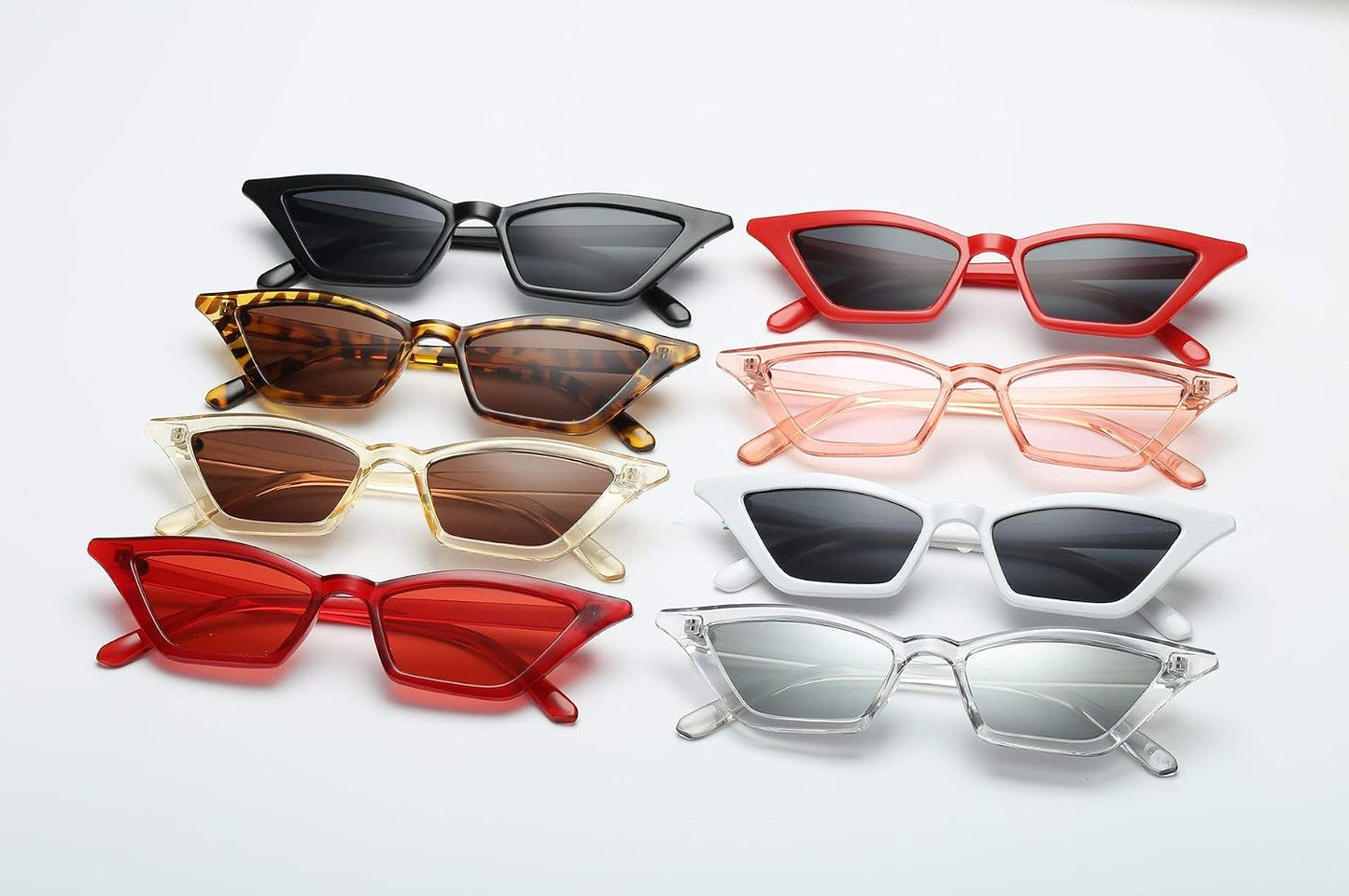 商品图片 111 | B079KYQYT3 | FEISEDY Small Cat Eye Sunglasses Vintage Square Shade Women Eyewear B2291