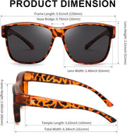 ÉÌƷͼƬ 11 | B0GQH1CMTJ | FEISEDY Fit Over Glasses Polarized Sunglasses Oversized Square UV400 B0250
