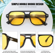 ÉÌƷͼƬ 36 | B0DSH2BVX5 | FEISEDY Polarized Aviator Sunglasses Men Women, Retro 70s Style Design - UV400 Protection, Driving & Daily Wear B0203