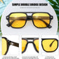 商品图片 36 | B0DSH2BVX5 | FEISEDY Polarized Aviator Sunglasses Men Women, Retro 70s Style Design - UV400 Protection, Driving & Daily Wear B0203