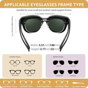 ÉÌƷͼƬ 67 | B0FRRPPHRW | FEISEDY Fit Over Glasses Polarized Sunglasses, UV400 Protection for Driving & Outdoor Activities B0328