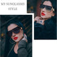 商品图片 7 | B095WNLFX1 | FEISEDY Fashion Oversized Sunglasses Women Trendy Designer One Piece Stylish UV400 Protection B2748