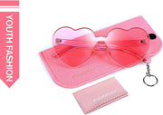 ÉÌƷͼƬ 45 | B07BLKHDRH | FEISEDY Thick Heart Sunglasses Rimless Heart Shaped Sun Glasses Women Fashion Love Glasses B2419