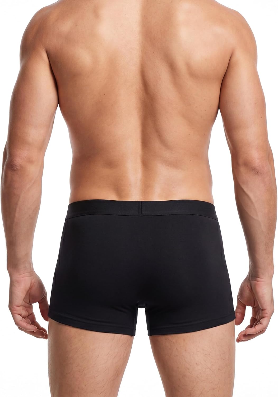 商品图片 3 | B0GWGWQCH1 | 4 Pack Men's Cotton Boxer Shorts - Soft Comfort Underwear Breathable Underpants Basic Essentials Long Leg Briefs, L-2XL